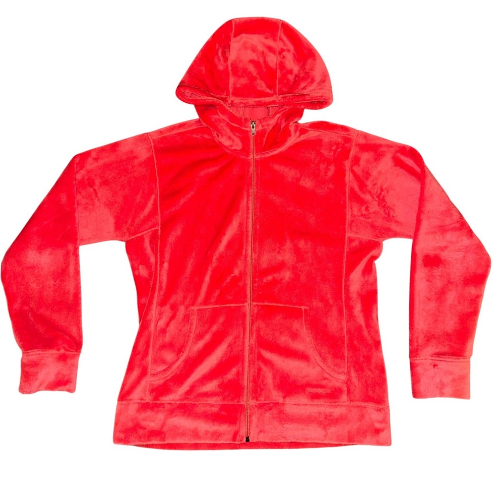 Patagonia Womens Red Full Zip Fleece Hoodie Jacket Size L 20954SP12
